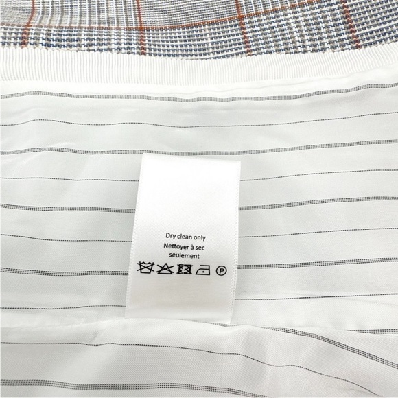 $698 Veronica Beard Schoolboy Dickey Jacket Blazer Plaid pearlized buttons sz 8 - Picture 10 of 15